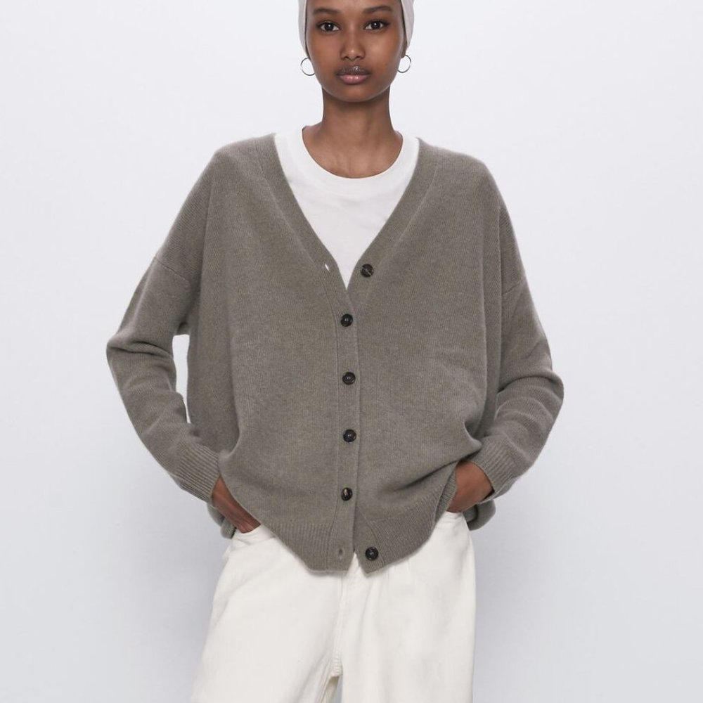 Zara 100% Cashmere Cardigan - Picture 4 of 6
